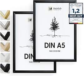 Heimlich® - Bilderrahmen - A5 14,8 x 21 cm,