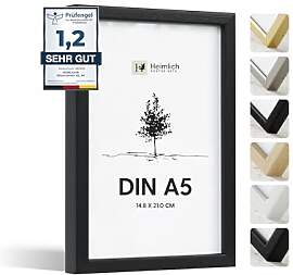Heimlich® - Bilderrahmen - A5 14,8x21 cm,