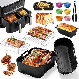 Heißluftfritteuse Zubehör für Tefal Ey9018 Dual 