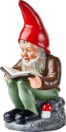 Heissner Original Gartenzwerg Wilhelm, Bücherwurm