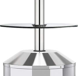 Heizstrahler-Anbautisch ENDERS, transparent,
