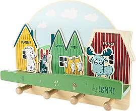 HEJ LØNNE Kindergarderobe mit 4 Haken und Ablage
