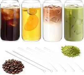 Hejo Trinkgläser Matcha Gläser Set, 4 Stück