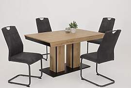 Hela Tische, 5-TLG. Essgruppe, Esstisch Agnes