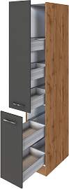 Held Apothekerschrank ca. 30 cm Anthrazit/Eiche