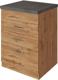 Held Umbauschrank ca. 60 cm Eichefarben Dekor