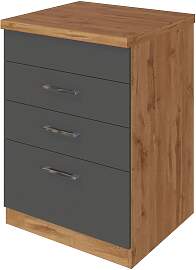 Held Umbauschrank ca. 60cm Anthrazit/Eiche