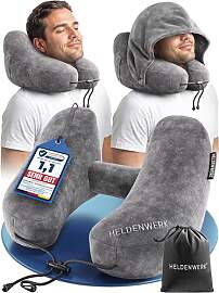 HELDENWERK® Air Nackenkissen Flugzeug Aufblasbar