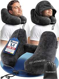 HELDENWERK® Air Nackenkissen Flugzeug Aufblasbar