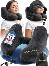 HELDENWERK® Air Nackenkissen Flugzeug Aufblasbar
