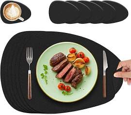 HELI MIAO Tischsets Abwaschbar 6er Set -