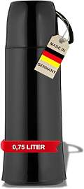Helios Elegance Thermosflasche Schwarz 0,75L –