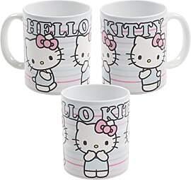 Hello Kitty Tasse - Streifen Kaffeetasse Becher