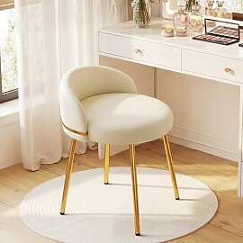 Hellove Schminktisch Hocker Cute mit Gold