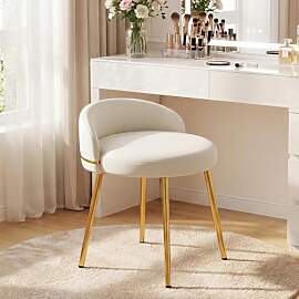 Hellove Schminktisch Hocker Cute mit Gold