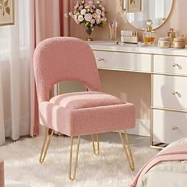 Hellove Schminktisch Stuhl mit Stauraum &