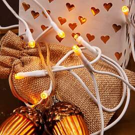 hellum 50-tlg. LED Lichterkette innen mit Stecker, 