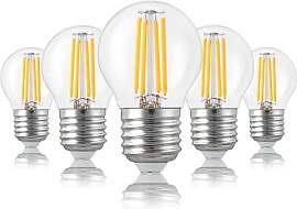 hellum e27 LED Birne Tropfen, Glühbirne e27 4,5