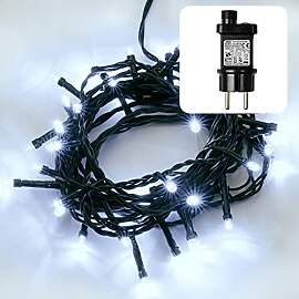 hellum LED Lichterkette Außen mit Timer, 7,9m 80