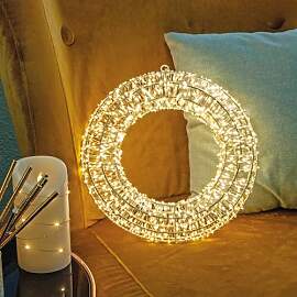 hellum LED Lichterkranz mit Timer Ø30cm, mit