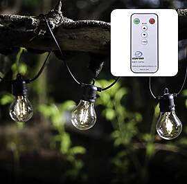 hellum LED Party Lichterkette außen dimmbar mit