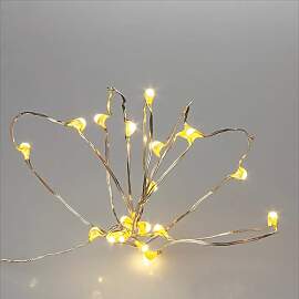Hellum LED Tauperlenlichterkette, 20 LEDs,