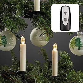 hellum LED Weihnachtsbaumkerzen kabellos
