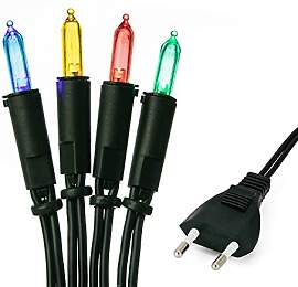 hellum Lichterkette 20 LED bunt Indoor 8,85 m