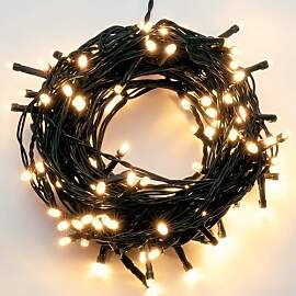 hellum Lichterkette außen 200 LED warmweiß,