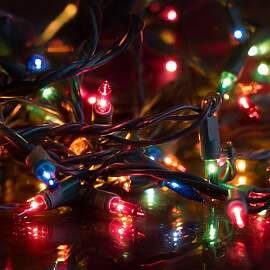 hellum Lichterkette außen 40 Lichter bunt, Mini