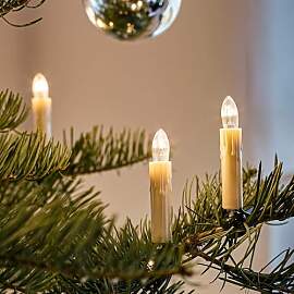 hellum Lichterkette mit Wachstropfen, Made in