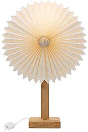 hellum Tischlampe mit Design Papier Lampenschirm