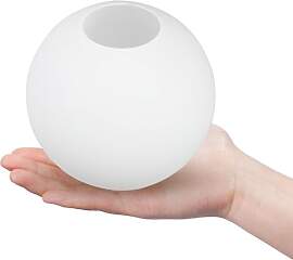 Hemobllo Glaskugel Lampenschirm, Weiß Runder