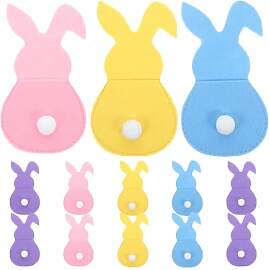Hemobllo Osterhasen Bestecktaschen aus Filz 15 x