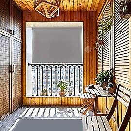 HENGMEI 100X240cm Balkon Sichtschutz Sonnenschutz