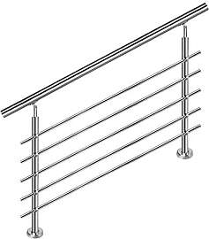 HENGMEI 160cm Treppengeländer Edelstahl-Handlauf