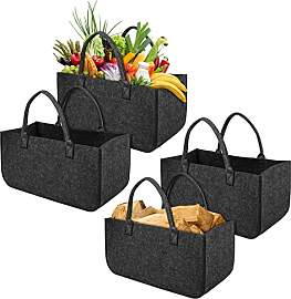 HENGMEI Filztaschen für kaminholz 4 Stück
