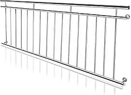 HENGMEI Französischer Balkon Edelstahl
