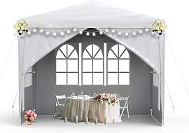 HENGMEI Gartenlauben Gartenzelt 3x3 m Partyzelt