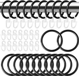 Hengxinchen 40 Stück Metall 30 mm Vorhangringe