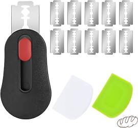 Henjunu Kompaktes Bäckermesser,Teigritzmesser Mit 