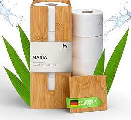 HENNEZ Toilettenpapier Aufbewahrung Bambus 4