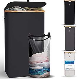 HENNEZ Wäschekorb mit Deckel Wäschesammler mit