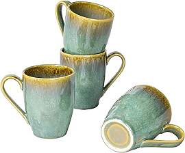 Henten Home Tassen Set Porzellan, Ceramic Mug Set, 