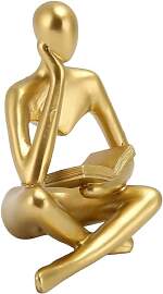 HERCHR Home Decor Denker-Statue, Lesende