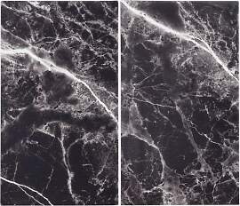 Herdabdeckplatte Marble in Schwarz/Marmor