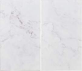 Herdabdeckplatte Marble in Weiß/Marmor