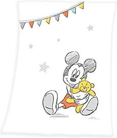 Herding DISNEY MICKEY MOUSE Baby-Fleecedecke, 75 x 