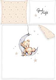 Herding Wiegenbettwäsche-Set Teddy Bär,