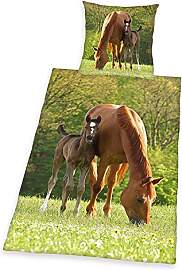 Herding Young Collection Bettwäsche-Set, Pferde
